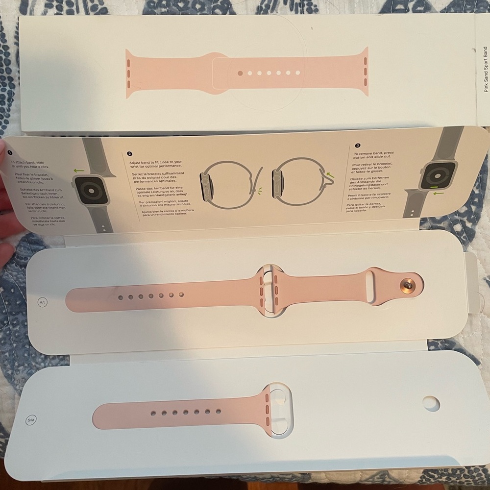 Pink Apple Watch Sport band